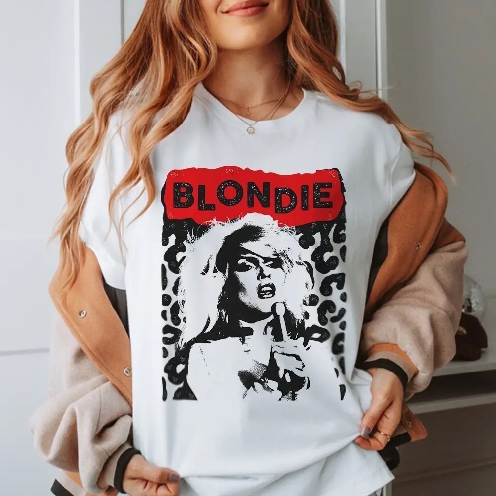 Blondie Leopard T Shirt Debbie Harry Atomic Blondie T Shirt
